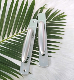 Tay nắm cửa đi- tròn (Bạc) DOSICO D-03